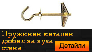 Пружинен метален дюбел за куха стена